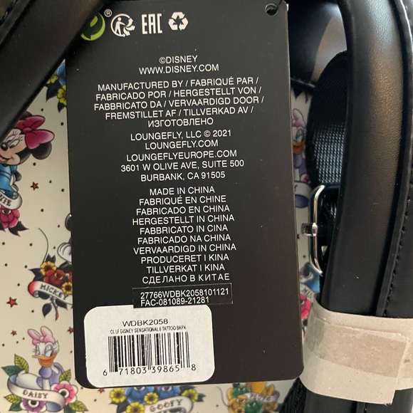 NWT Disney Loungefly Limited Edition Sensational 6 Tatoo Mini Backpack - Picture 11 of 15